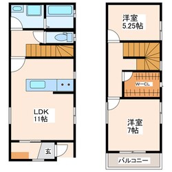 クオーレ力合西の物件間取画像